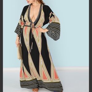NEW Multicolored Geometric Maxi